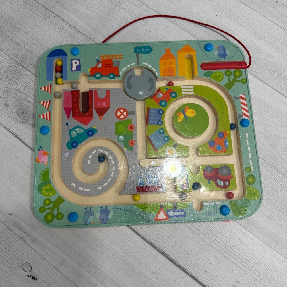 HABA Busy Board for kids Toddlers‎ Town Magnetic Maze Puzzle Game